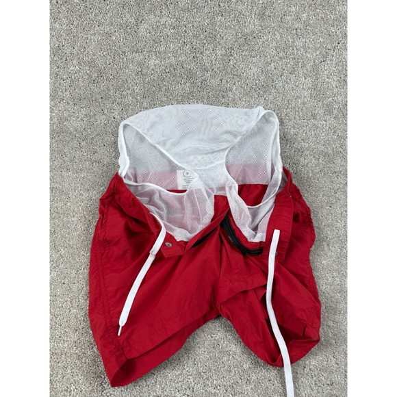 Mosmann Australia Red Swim Trunks Nylon Blend Elastic Waist Shorts - S - Picture 8 of 9